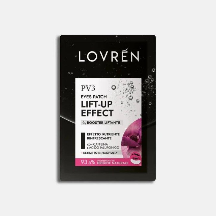 Lovren Pv3 Patch Occhi Lift-Up Effect con Caffeina e Acido Ialuronico 1 Paio - Lovren