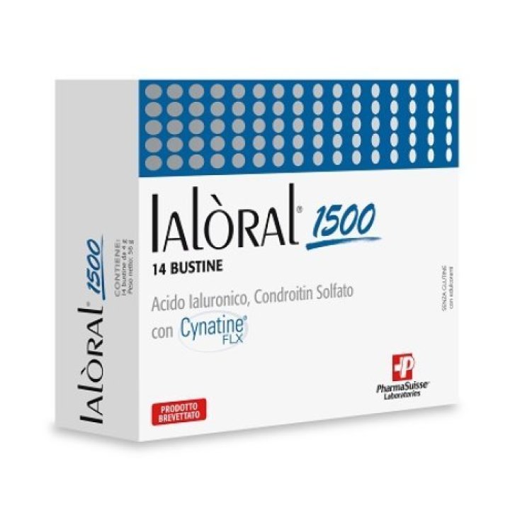 Ialoral 1500 Integratore Alimentare con Collagene Idrolizzato e Acido Ialuronico 14 Bustine - Pharmasuisse Laboratories