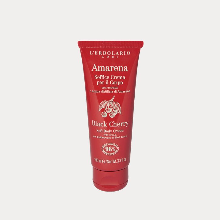 Amarena Soffice Crema per il Corpo Idratante con Estratto di Amarena e Olio di Mandorle 100 ml - L\'ERBOLARIO Amarena Soffice Crema per il Corpo Idratante con Estratto di Amarena e Olio di Mandorle 100 ml - L\'ERBOLARIO