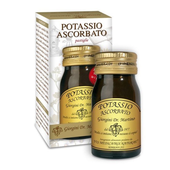 Potassio Ascorbato Integratore Alimentare con Vitamina C e Ribosio 180 Pastiglie - Giorgini