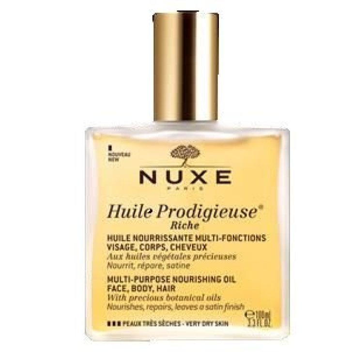 Nuxe Huile Prodigieuse Riche Olio Secco Nutriente per Pelle Secca 100 ml - Nuxe