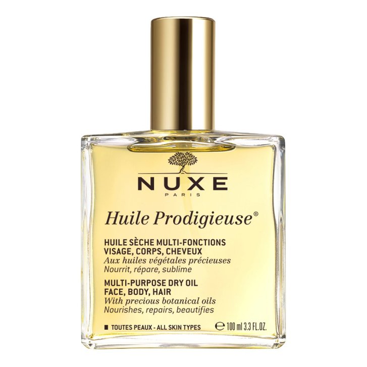 Nuxe Huile Prodigieuse Olio Secco Multiuso per Viso Corpo e Capelli 100 ml - NUXE