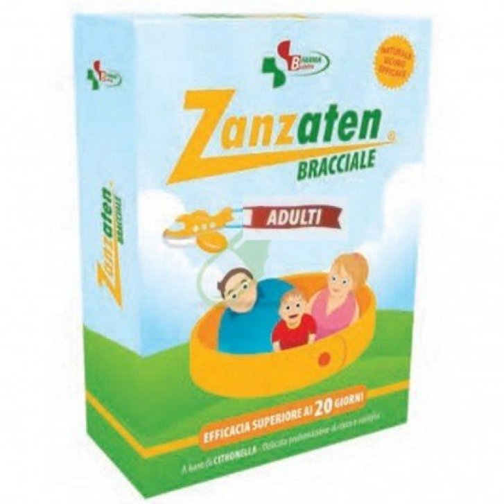 Zanzaten Bracciale Antizanzare per Adulti con Citronella Cocco e Vaniglia 1 Pezzo - Budetta Farma