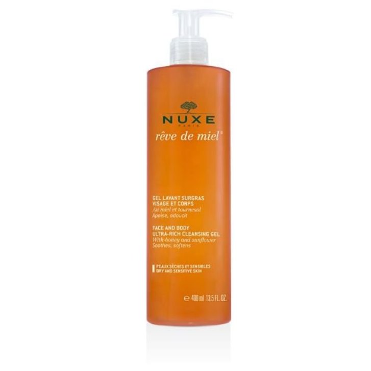 Nuxe Reve De Miel Gel Detergente Viso e Corpo al Miele e Girasole 400 ml - Nuxe