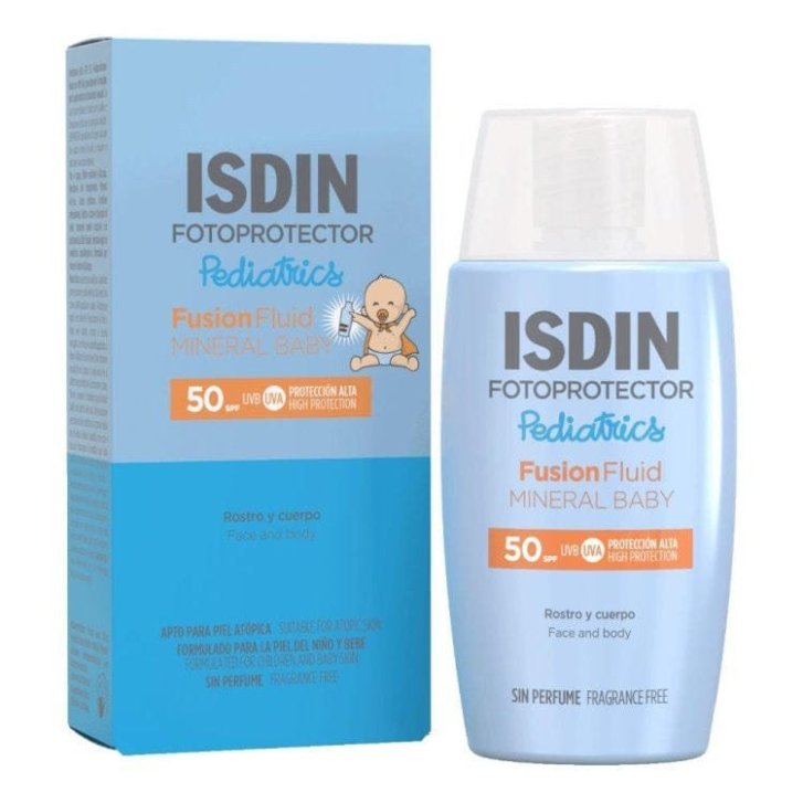 Mineral Baby Pediatrics Spf50 Fotoprotettore Fluido con Filtri Minerali 50ml - Isdin