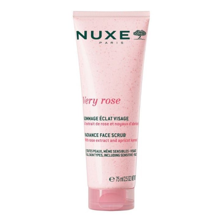 Nuxe Very Rose Scrub Viso Esfoliante con Estratto di Rosa e Noccioli di Albicocca 75 ml - NUXE
