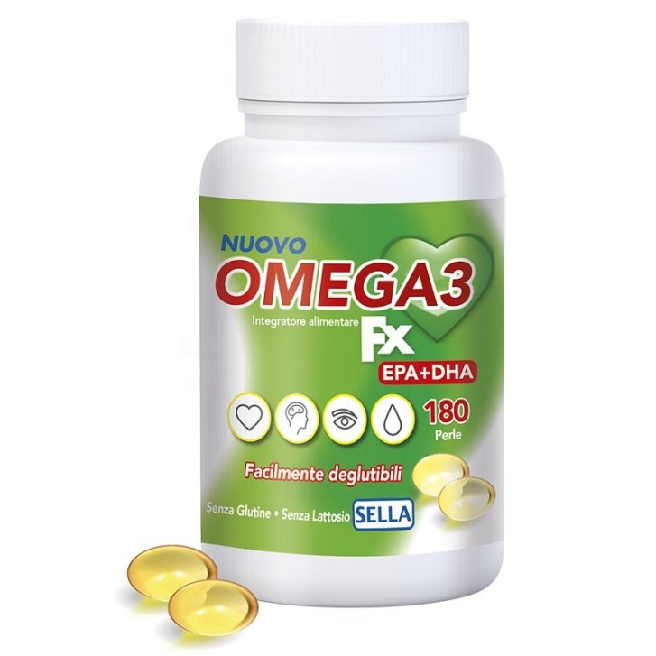 Omega 3 Fx Integratore di Olio di Pesce con EPA e DHA 180 Perle - Sella Omega 3 Fx Integratore di Olio di Pesce con EPA e DHA 180 Perle - Sella