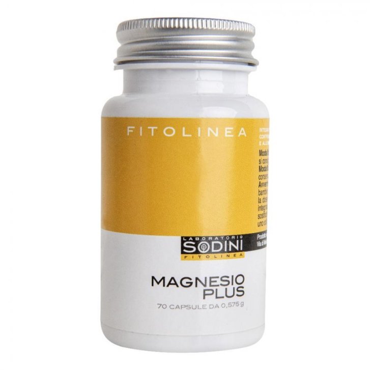Magnesio Plus Integratore per Stanchezza Tensioni e Irritabilità 70 Capsule - Laboratorio Sodini Magnesio Plus Integratore per Stanchezza Tensioni e Irritabilità 70 Capsule - Laboratorio Sodini