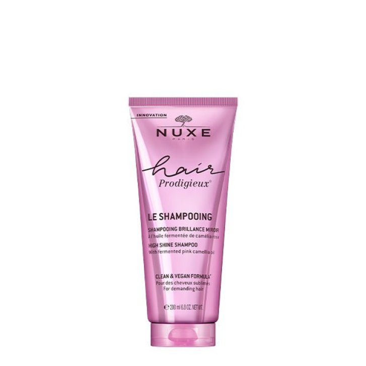 Nuxe Hair Prodigieux Shampoo Effetto Lucentezza all\'Olio Fermentato di Camelia Rosa 200 ml - Nuxe