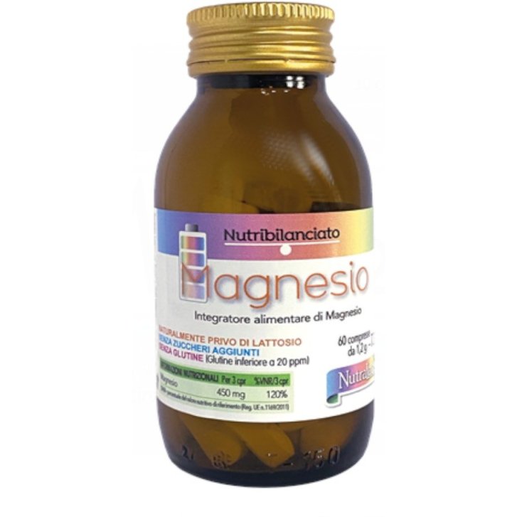 Magnesio Nutribilanciato Integratore con 4 Sali di Magnesio 60 Compresse 1,2 g - NUTRALABS Srl