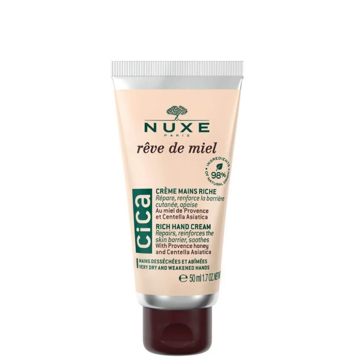 Nuxe Reve De Miel Crema Mani Cica Riparatrice con Miele e Centella 50 ml - Nuxe