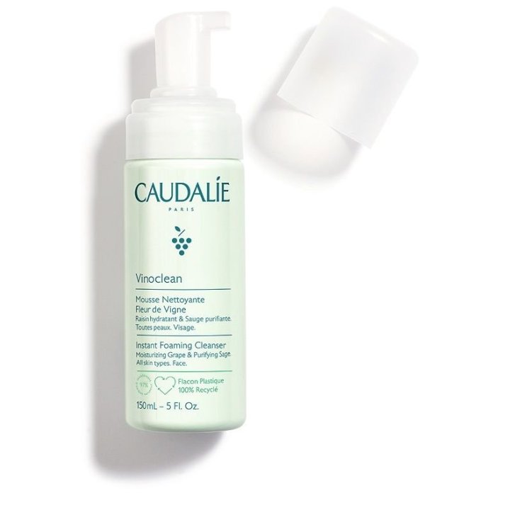 Vinoclean Schiuma Detergente Purificante Viso 150 ml - Caudalie