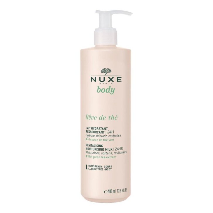 Nuxe Rêve de Thé Latte Idratante Rivitalizzante con Estratto di Tè Verde 400 ml - NUXE