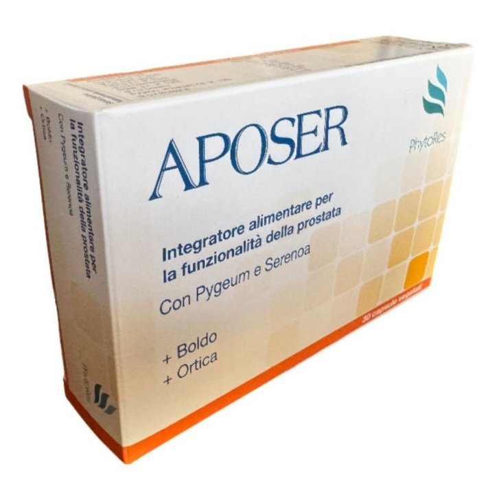 Aposer Integratore per la Prostata con Estratti Vegetali 30 Capsule Vegetali - PHYTORES Srl