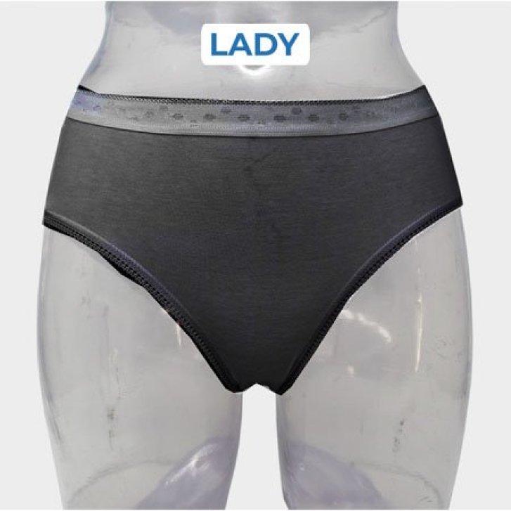 Pantystretch Lady Mutandina Igienica in Cotone 95% Taglia 6 Nero - HIGIENIC PANTS