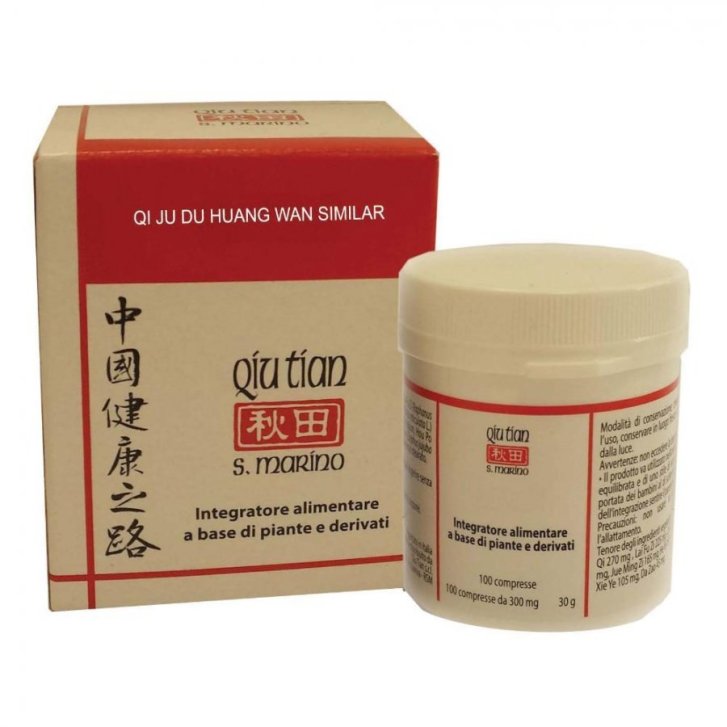 Qi Ju Di Huang Wan Integratore Alimentare per Funzione Epatica 100 Compresse - QIU TIAN Qi Ju Di Huang Wan Integratore Alimentare per Funzione Epatica 100 Compresse - QIU TIAN