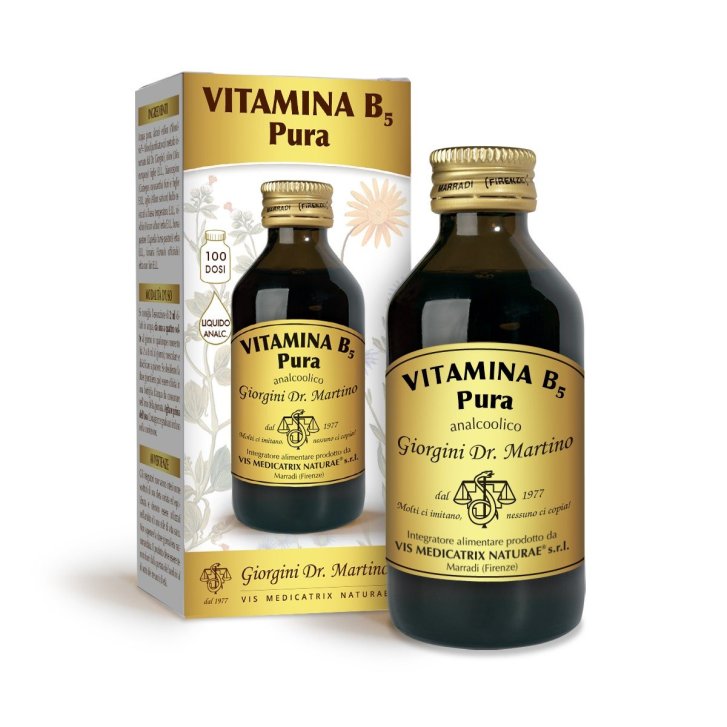 Vitamina B5 Pura Liquido Analcoolico Integratore 100ml - Dr Giorgini Vitamina B5 Pura Liquido Analcoolico Integratore 100ml - Dr Giorgini