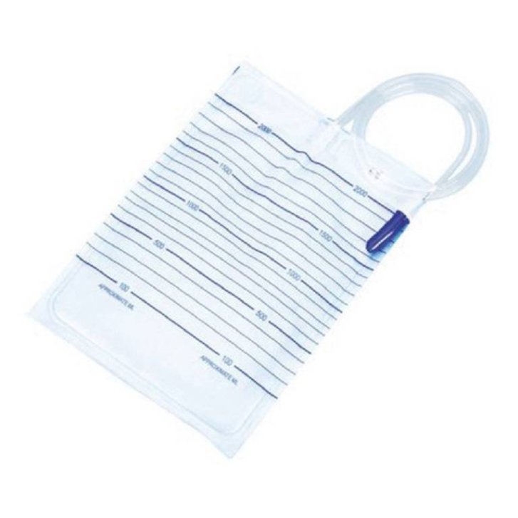 Sacca Urina da Letto con Scarico 2L 130 cm 10 Pezzi - Farmacare Sacca Urina da Letto con Scarico 2L 130 cm 10 Pezzi - Farmacare