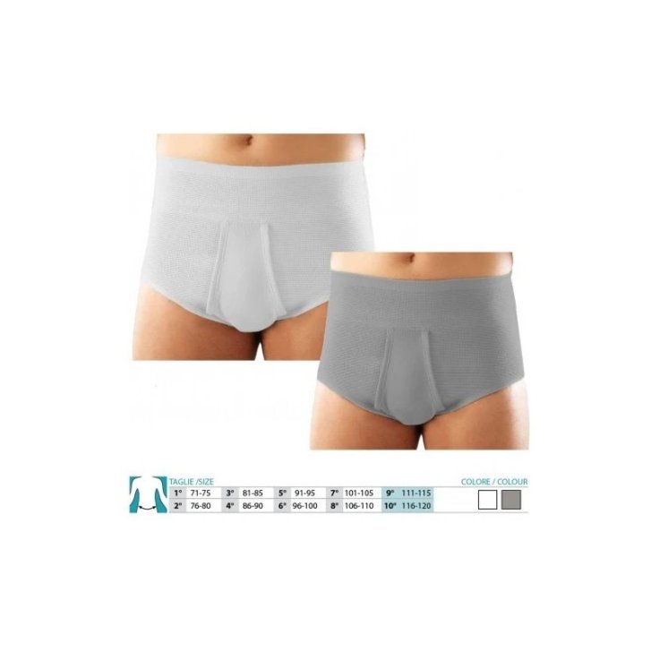 Orione 309 Slip Uomo Contenitivo Aperto Grigio Taglia 6 - Safte