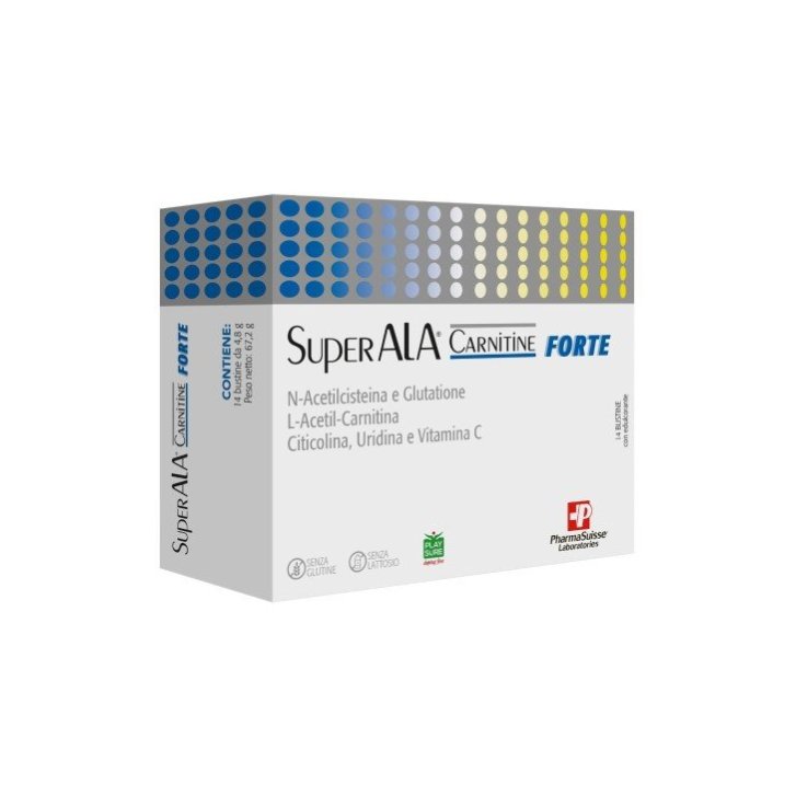 Superala Carnitine Forte Integratore con L-Acetil-Carnitina e Vitamina C 14 Bustine - Pharmasuisse Laboratories Spa Superala Carnitine Forte Integratore con L-Acetil-Carnitina e Vitamina C 14 Bustine - Pharmasuisse Laboratories Spa