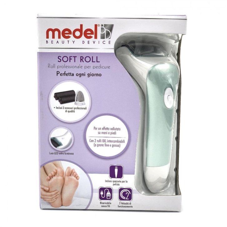 Medel Beauty Soft Roll Per Pedicure Dispositivo Elettrico per Rimozione Calli e Pelle Ruvida - MEDEL Medel Beauty Soft Roll Per Pedicure Dispositivo Elettrico per Rimozione Calli e Pelle Ruvida - MEDEL