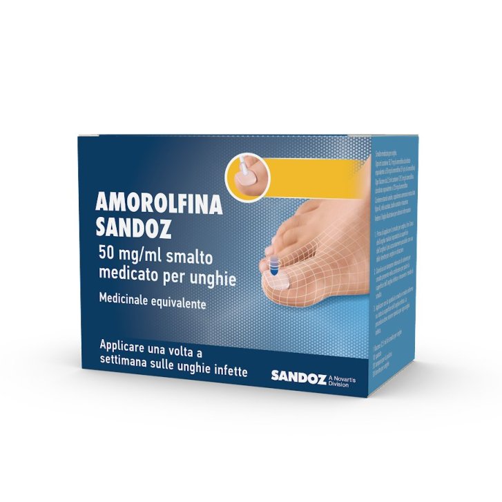 Amorolfina Sandoz Smalto Medicato per Unghie 2,5 ml - Sandoz Amorolfina Sandoz Smalto Medicato per Unghie 2,5 ml - Sandoz