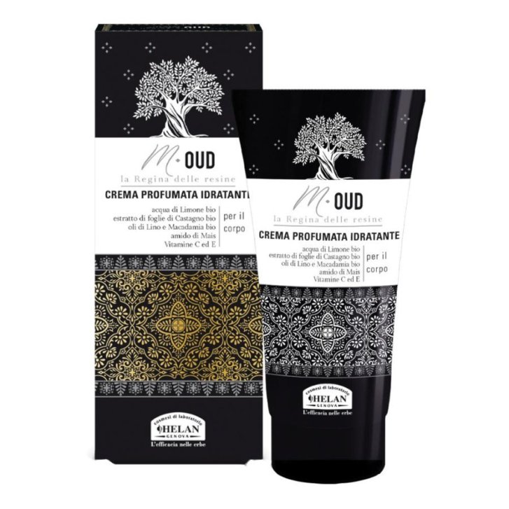 M-Oud Crema Profumata Idratante con Oli Biologici di Lino e Macadamia 150 ml - Helan