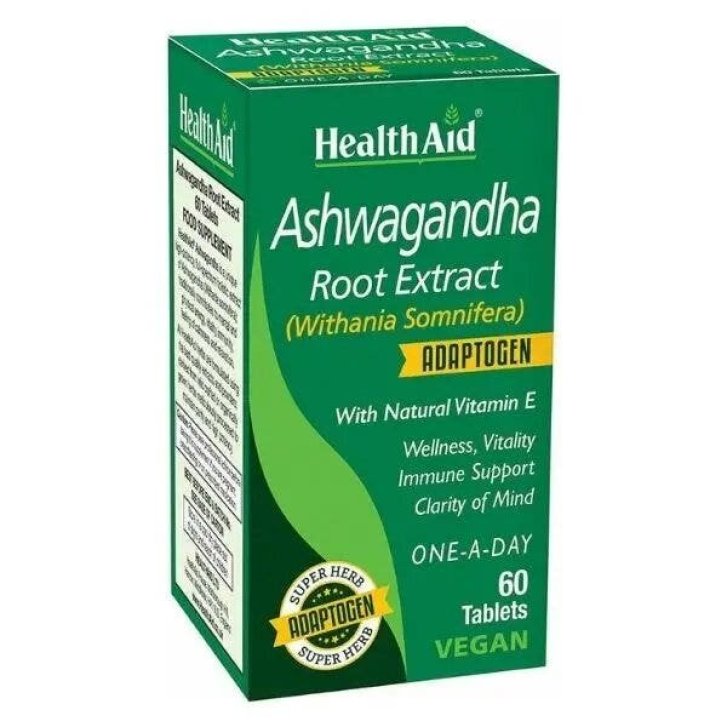 Ashwagandha Withania Somnifera Integratore per Benessere Psico-Fisico e Memoria 60 Compresse - Health Aid Italia Srl