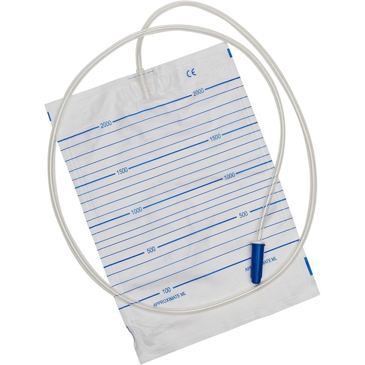 Sacca Raccolta Urina da Letto 2 L 130 cm Non Sterile - FARMAC-ZABBAN SpA