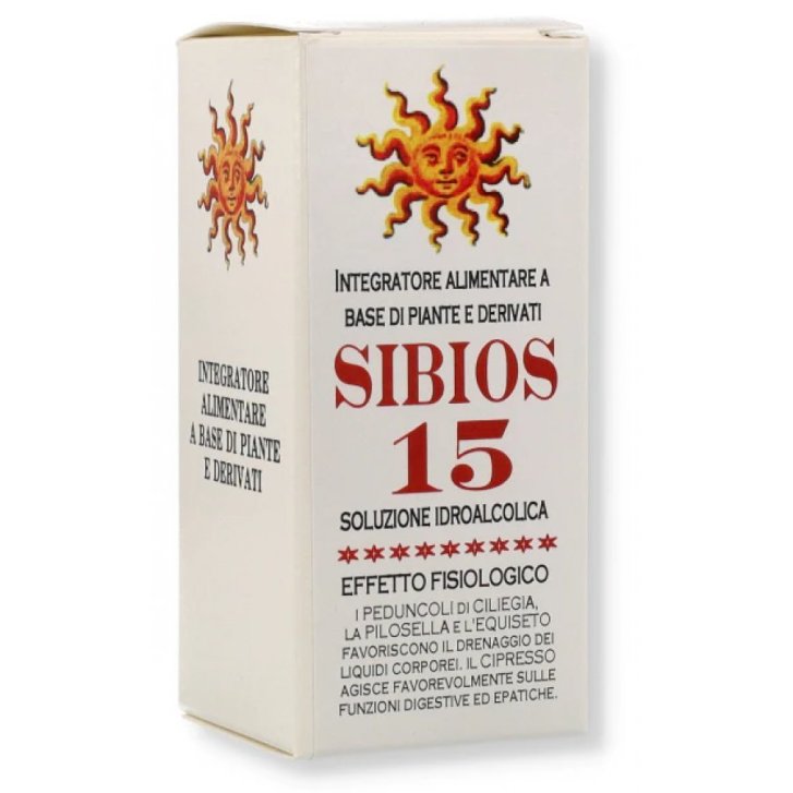 Sibios 15 Integratore Drenante con Ciliegie Pilosella Cipresso Equiseto 50 ml - BIO-LOGICA