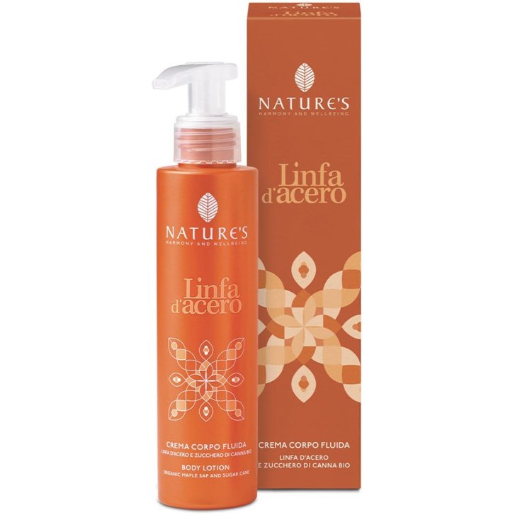 Nature\'s Linfa D\'Acero Crema Corpo Fluida Idratante con Estratti di Acero e Canna da Zucchero Bio 150 ml - Nature\'s Nature\'s Linfa D\'Acero Crema Corpo Fluida Idratante con Estratti di Acero e Canna da Zucchero Bio 150 ml - Nature\'s