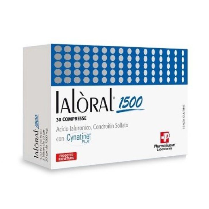 Ialoral 1500 Integratore per Articolazioni con Collagene e Acido Ialuronico 30 Compresse - Pharmasuisse Laboratories