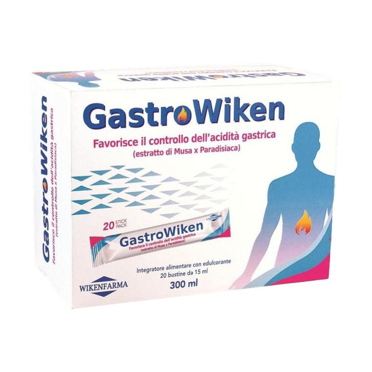 Gastrowiken Integratore Alimentare in Gel per Funzionalità Digestiva 20 Bustine da 15 ml - WIKENFARMA