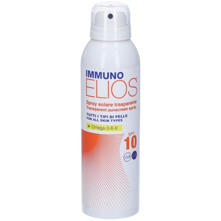 Immuno Elios Spray Solare Trasparente Spf 10 con Oli Vegetali 150 Ml - Morgan