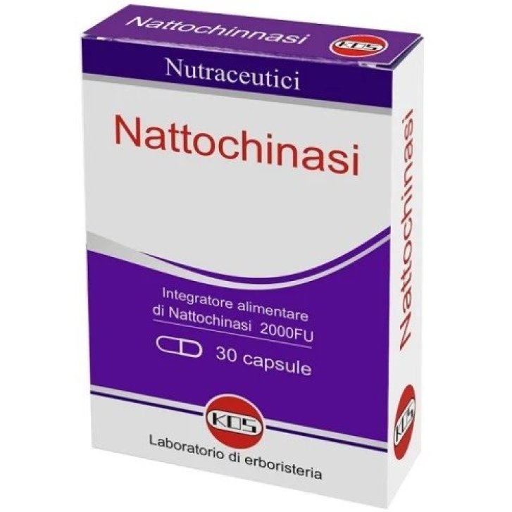 Nattochinasi 2000 FU Integratore Alimentare per il Benessere Cardiovascolare 30 Capsule - KOS