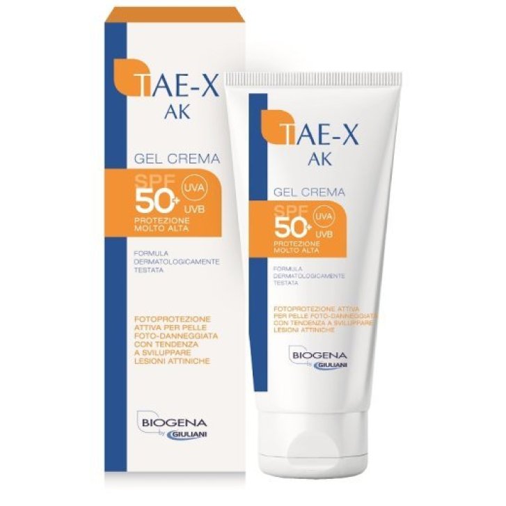 Tae X Ak Fotoprotettore SPF50+ Gel Crema con DNA Protection Complex 50 ml - Biogena