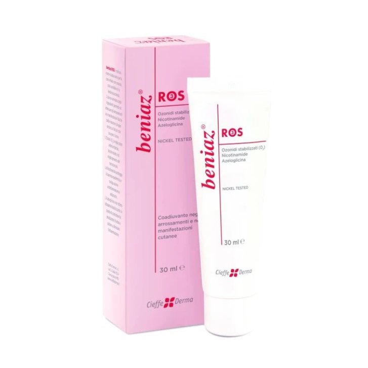 Beniaz Ros Trattamento per Arrossamenti e Rosacea con Nicotinamide e Azeloglicina 30ml - Cieffe Derma