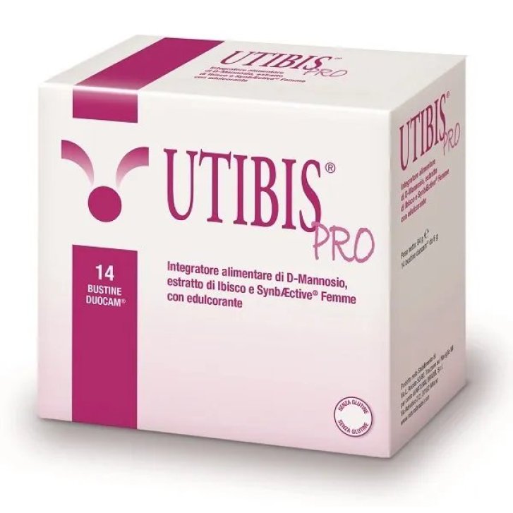 Utibis Pro Integratore per Vie Urinarie con D-Mannosio e Ibisco 14 Bustine Duocam - Natural Bradel Srl