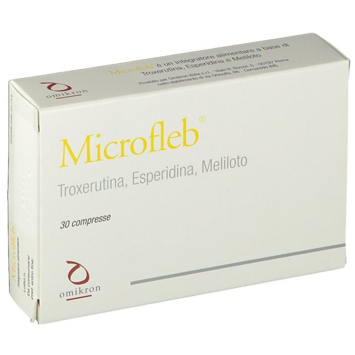 Microfleb Integratore per Microcircolo con Troxerutina e Esperidina 30 Compresse - Omikron Italia Srl