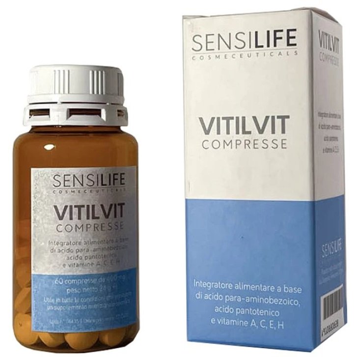 Vitilvit Integratore Alimentare per Vitiligine e Pitiriasi 60 Compresse - Sensilife Srl