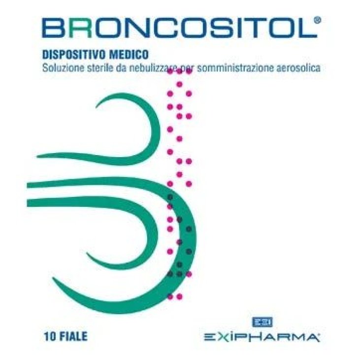 Broncositol Soluzione Sterile da Nebulizzare per Aerosol con Myo-Inositolo 10 Fiale da 3 ml - Exipharma Broncositol Soluzione Sterile da Nebulizzare per Aerosol con Myo-Inositolo 10 Fiale da 3 ml - Exipharma