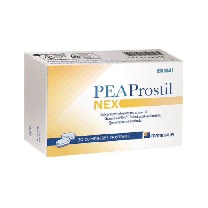 Peaprostil Nex Integratore per la Funzionalità della Prostata 30 Compresse Tristrato - Farmitalia