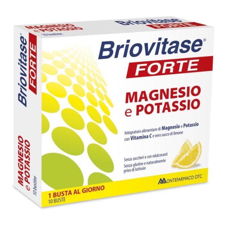 Briovitase Forte Integratore di Magnesio e Potassio con Vitamina C 10 Bustine Effervescenti - Briovitase Briovitase Forte Integratore di Magnesio e Potassio con Vitamina C 10 Bustine Effervescenti - Briovitase