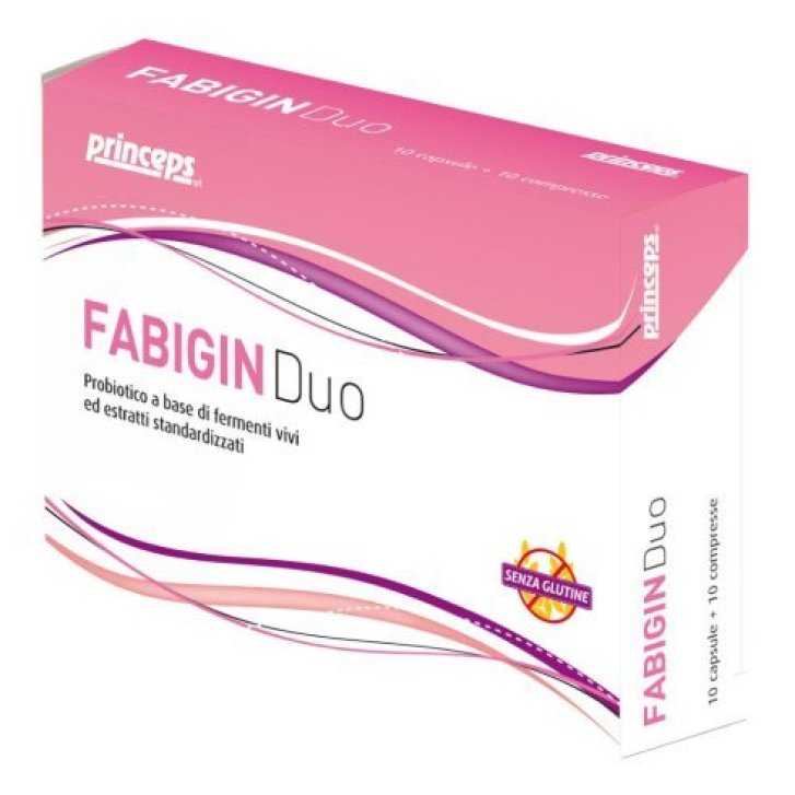 Fabigin Duo Integratore Fermenti Lattici Vivi 10 Capsule + 10 Compresse - Princeps