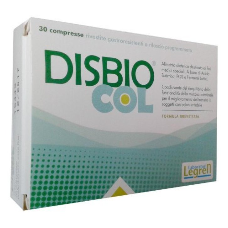 Disbiocol Integratore per Colon Irritabile con Acido Butirrico FOS e Bifidobatteri 30 Compresse - Princeps