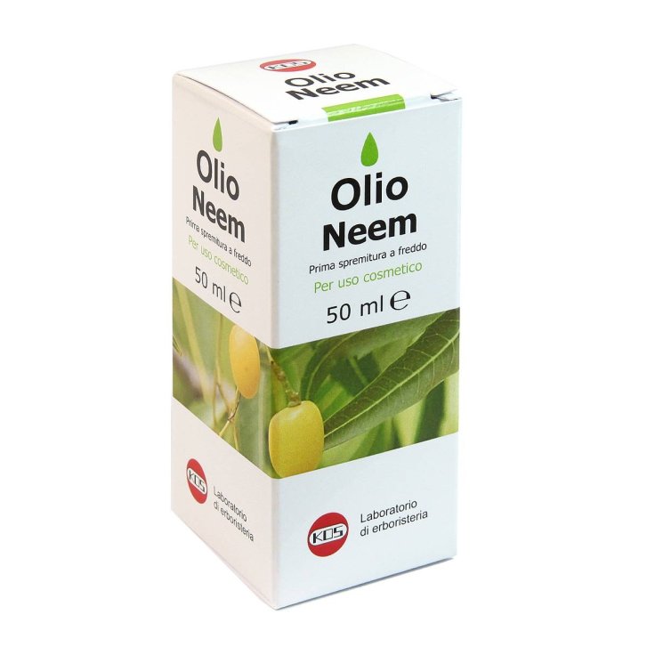 Olio Di Neem 100% Puro Emolliente Per Rinnovo Cellulare 50 Ml - KOS