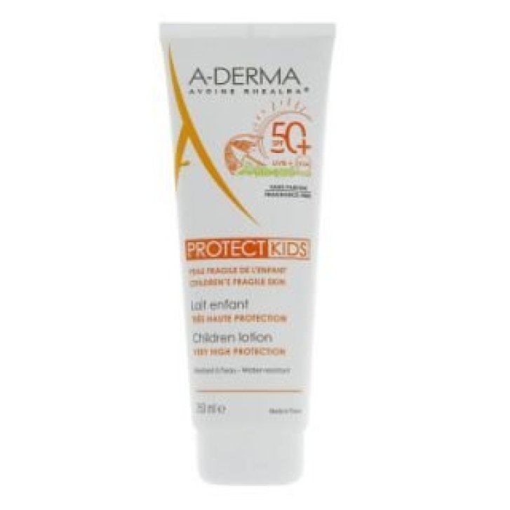 A-Derma Protect Latte Kids SPF50+ per Pelle Delicata 250ml - A-Derma