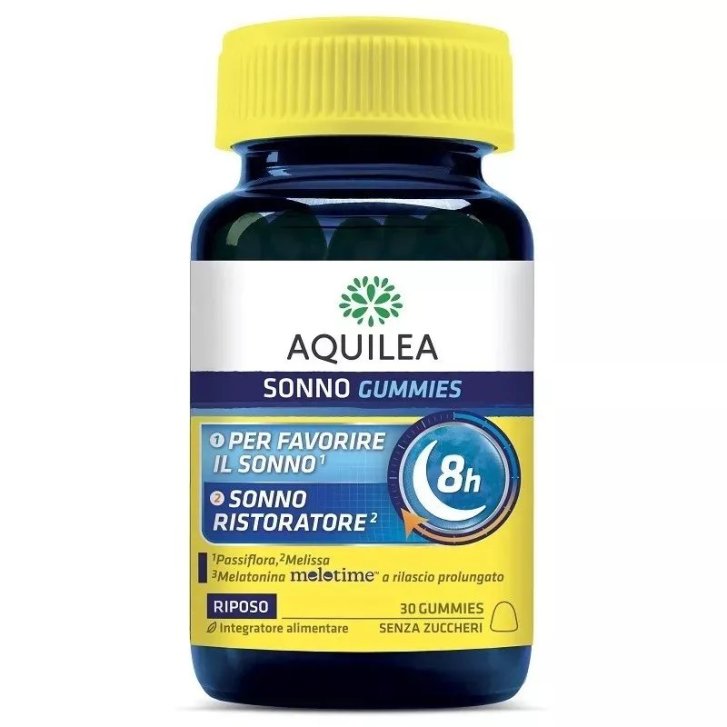 Aquilea Sonno Integratore per il Sonno con Melatonina Melotime 30 Gummies - Aquilea