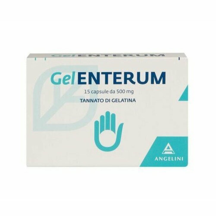 Gelenterum Adulti Dispositivo Medico per Diarrea con Tannato di Gelatina 15 Capsule - Angelini