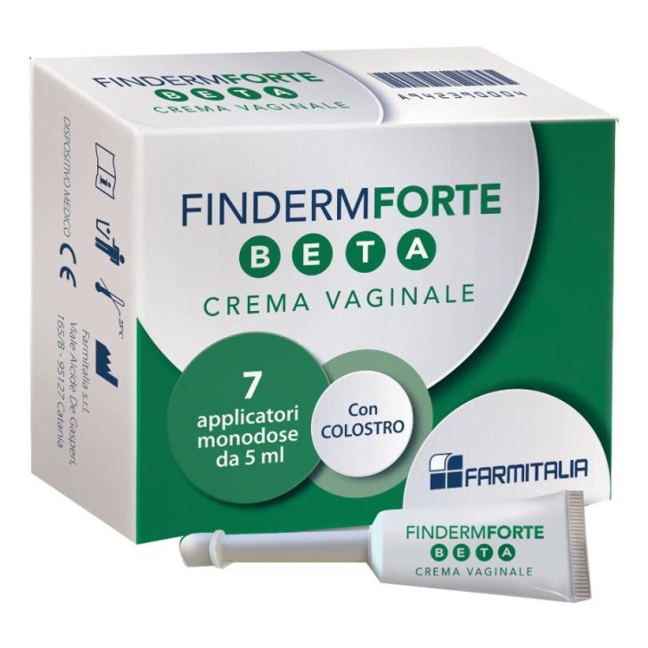 Finderm Forte Beta Crema Vaginale Coadiuvante per Lesioni HPV 7 Applicatori da 5g - Finderm